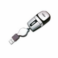 Super Mini Optical USB Mouse w/ Retractable Wheel & Cord